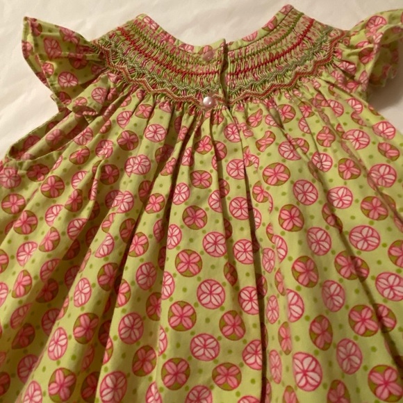 The Bailey Boys,24mo, pink and green smocked dress - Picture 3 of 4